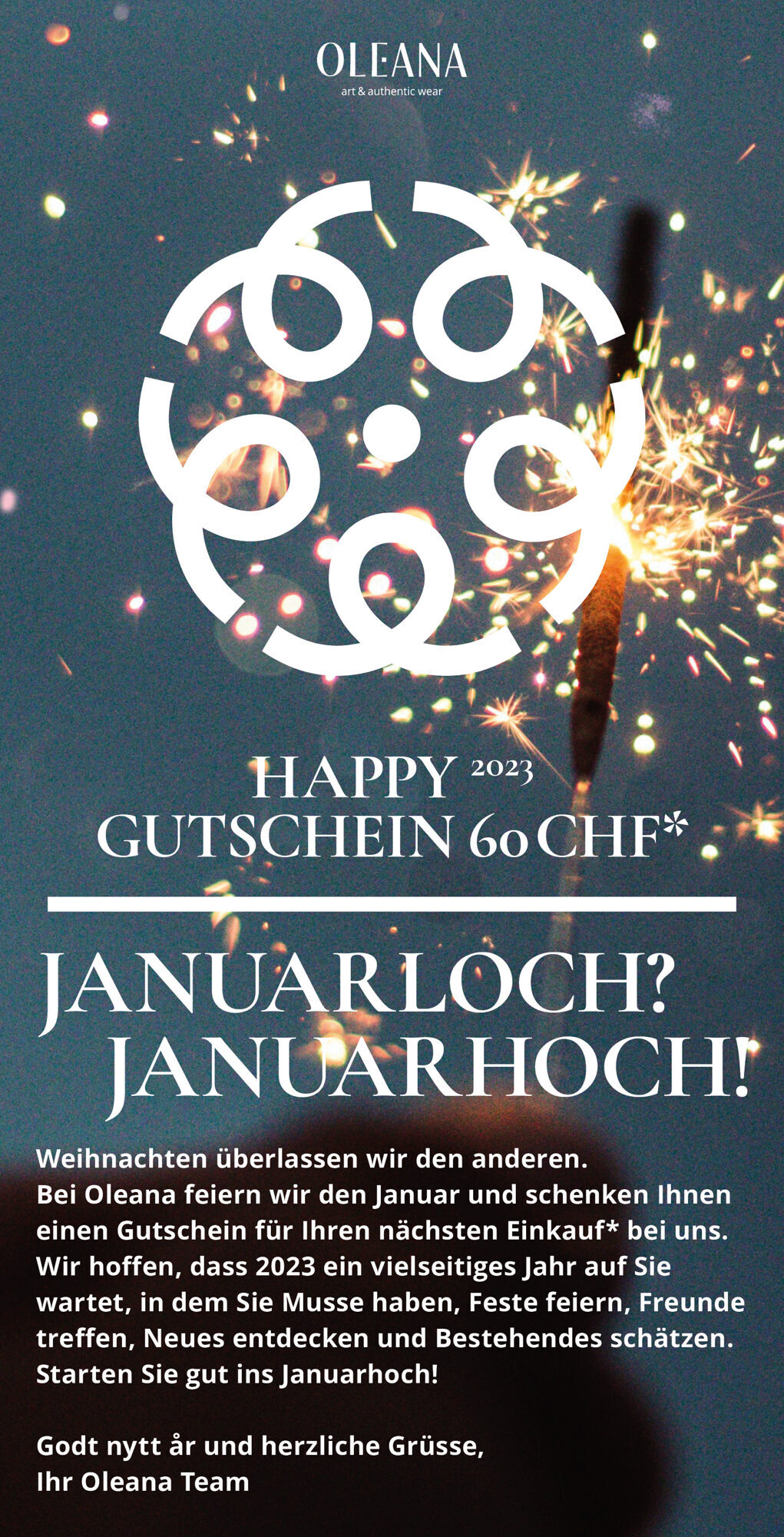 Gutschein, happy 2023